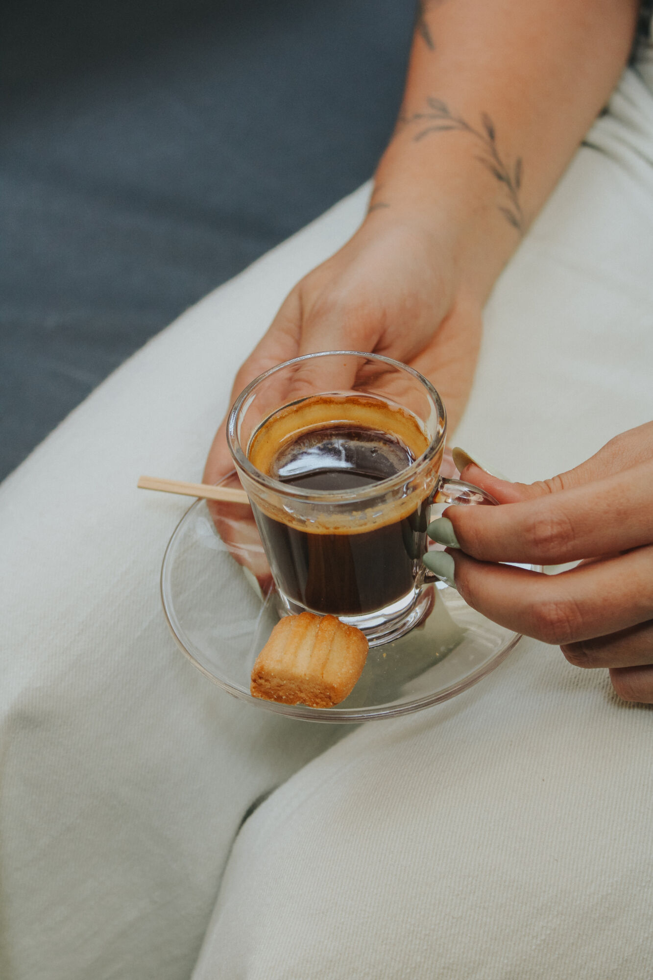 Um café espresso intenso